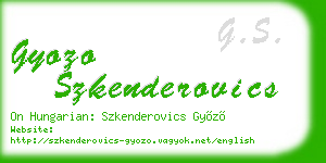 gyozo szkenderovics business card