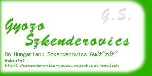 gyozo szkenderovics business card